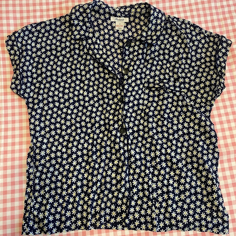 Madewell floral shirt